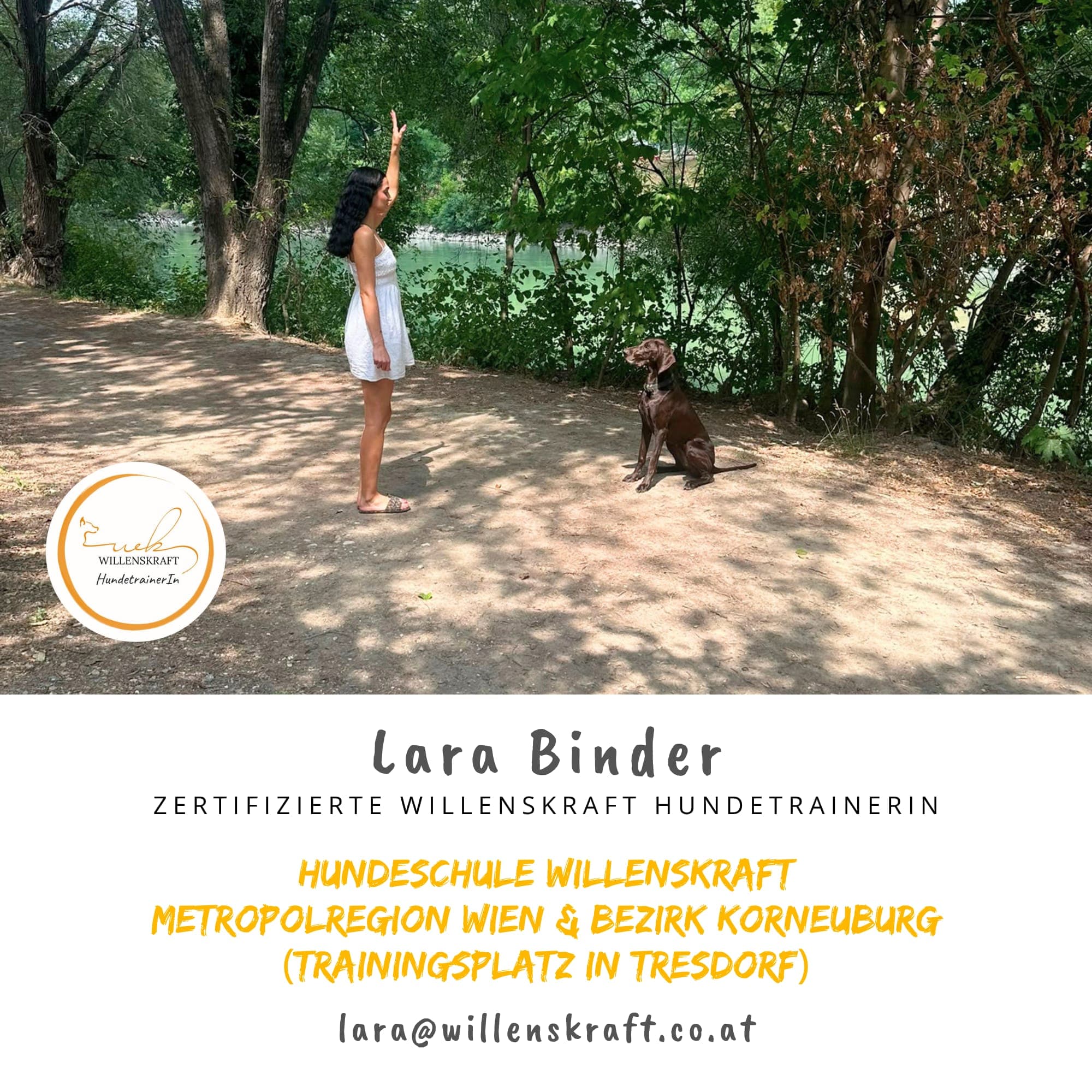 Lara Binder trainiert mit Handzeichen auf Distanz — Kommunikation über Körpersprache